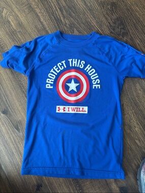 Under Armour Boys' Blue 'Protect This House' Performance Tee